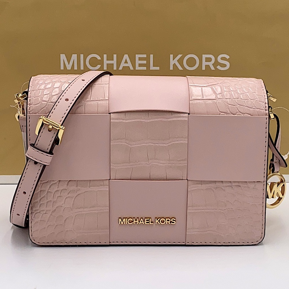MICHAEL KORS MERCER SM CLUTCH XBODY POWDER BLUSH - Picture 2 of 16
